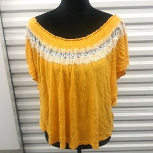 Encanto inspired yellow blouse 0X
